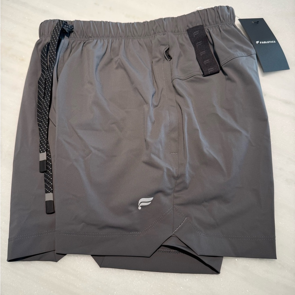 Fabletics Men's Charcoal Athletic Shorts - NWT
